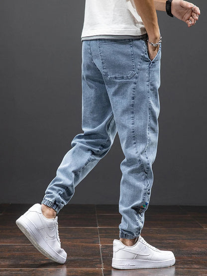 Magnus™ | Myk Denim Jogger med Snøring