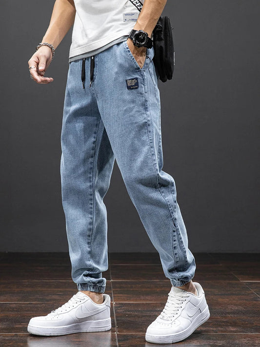 Magnus™ | Myk Denim Jogger med Snøring